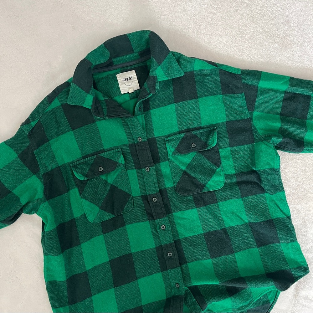 Aerie green flannel small